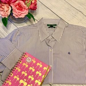Lauren button down shirt size xl